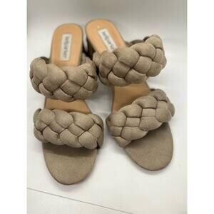 Kellparker Braided Sandals Neutral Tan Style Micaela Size 9M Dress Shoes